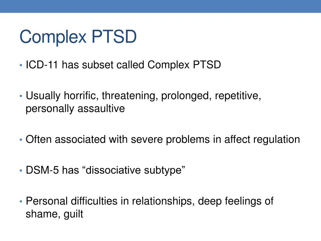 complex ptsd