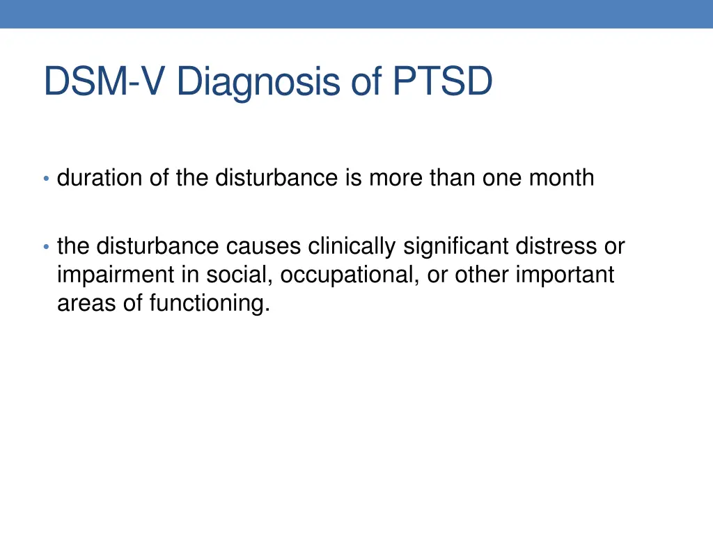 dsm v diagnosis of ptsd 2