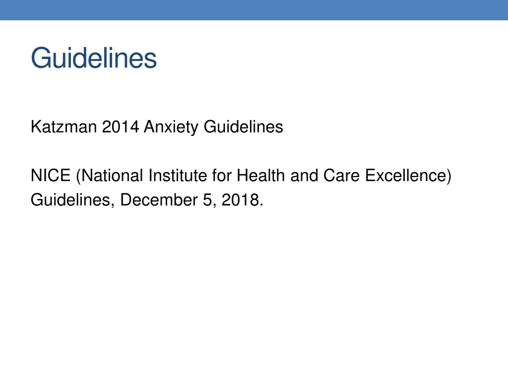 guidelines