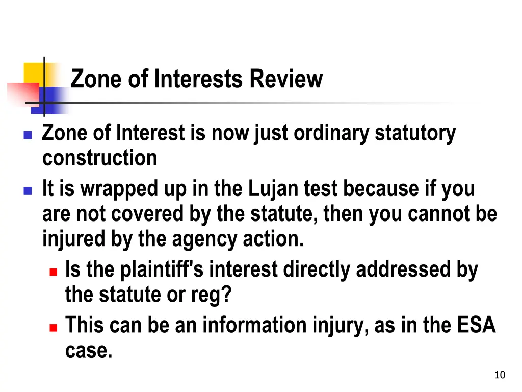 zone of interests review