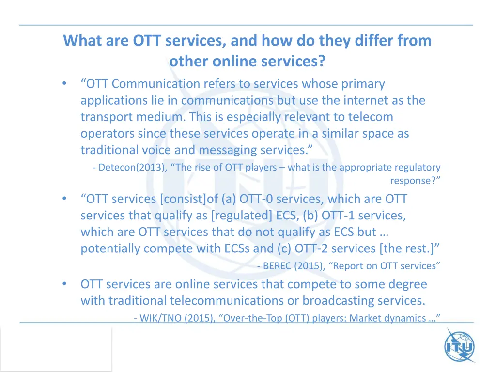 what are ott services and how do they differ from 2