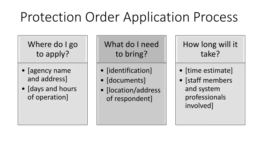 protection order application process