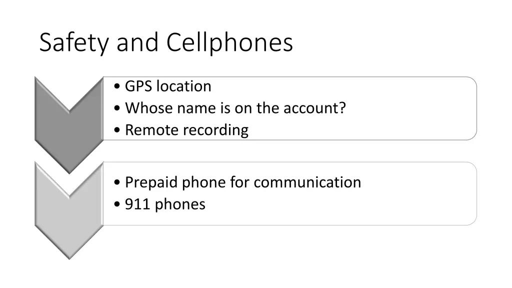 safety and cellphones