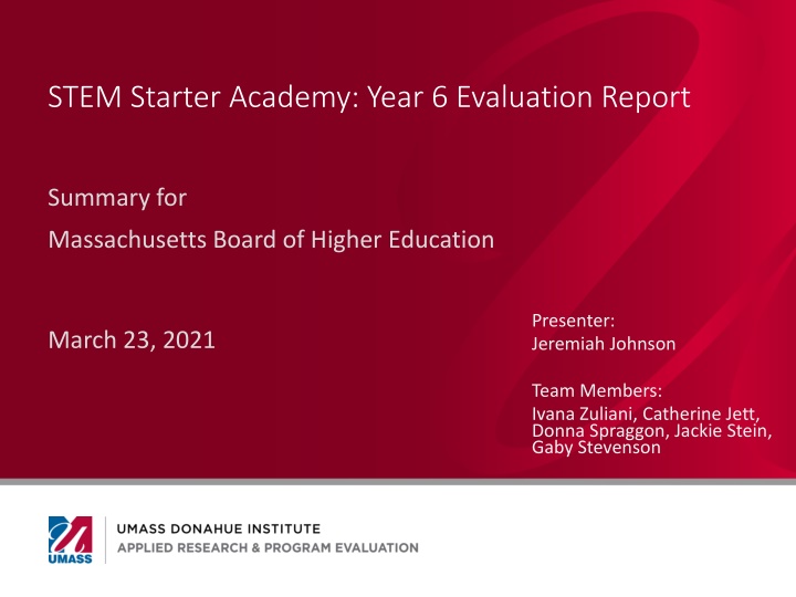 stem starter academy year 6 evaluation report