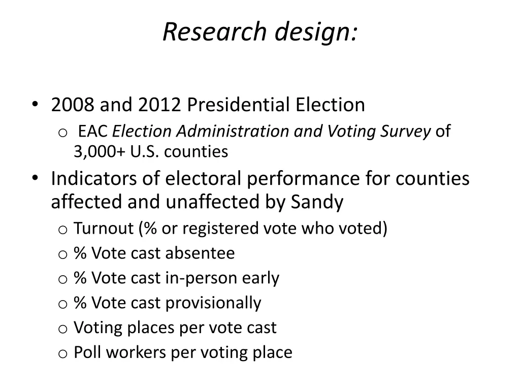 research design