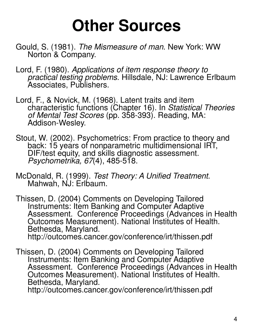 other sources