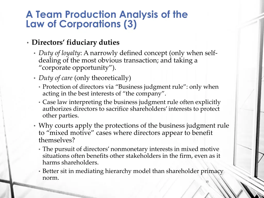 a team production analysis 2