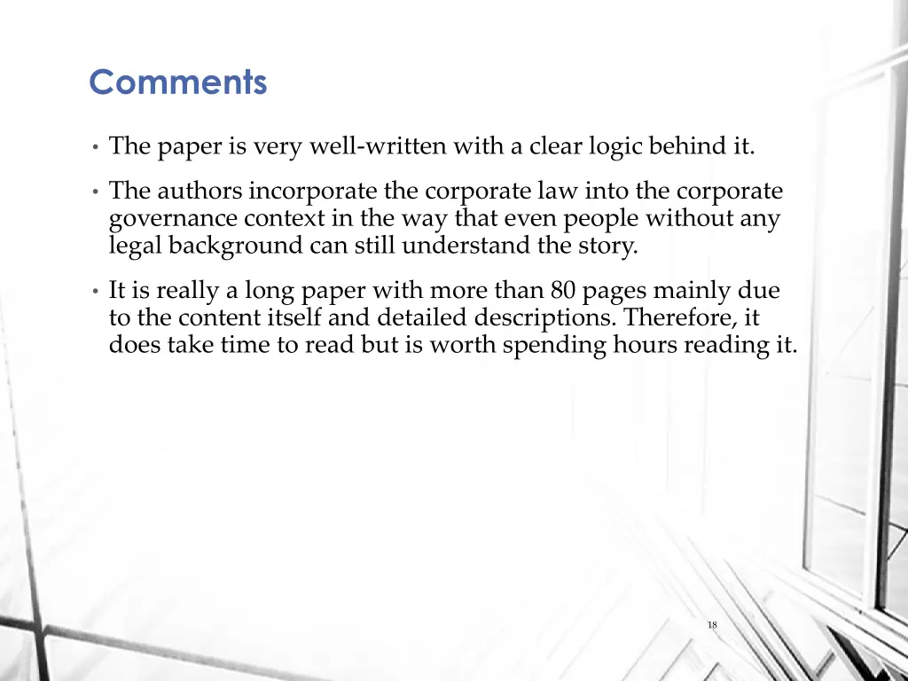 comments