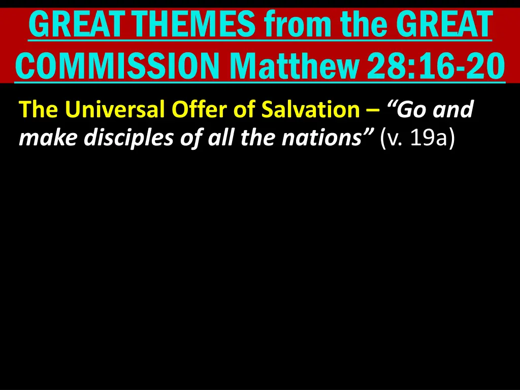great themes from the great commission matthew 9