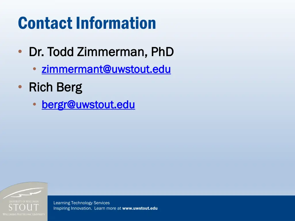 contact information