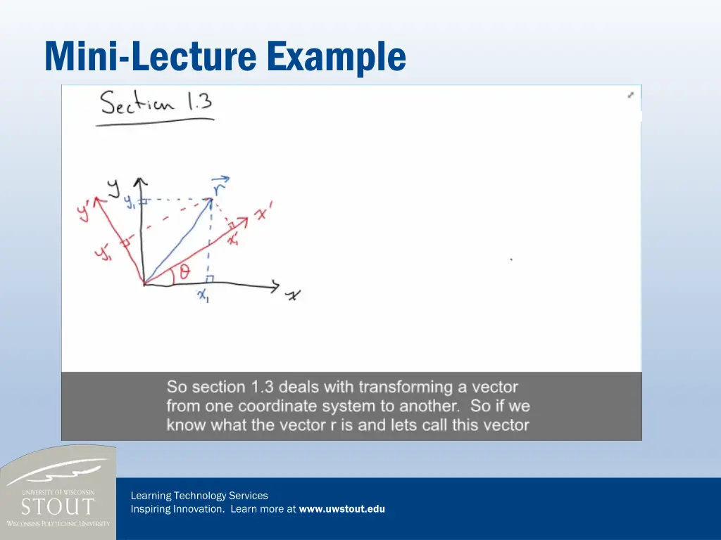 mini lecture example