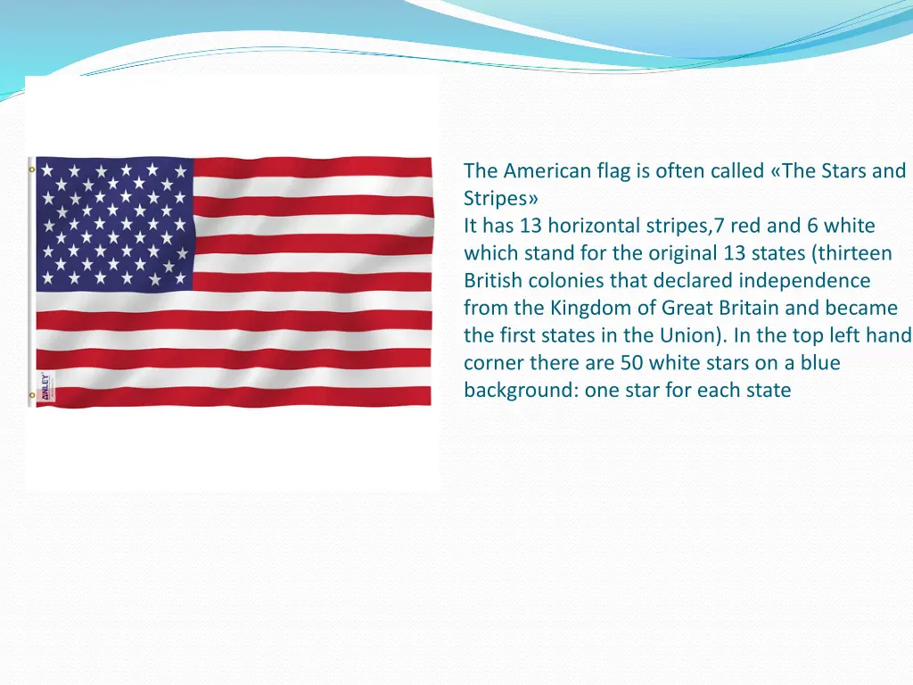 the american flag is often called the stars