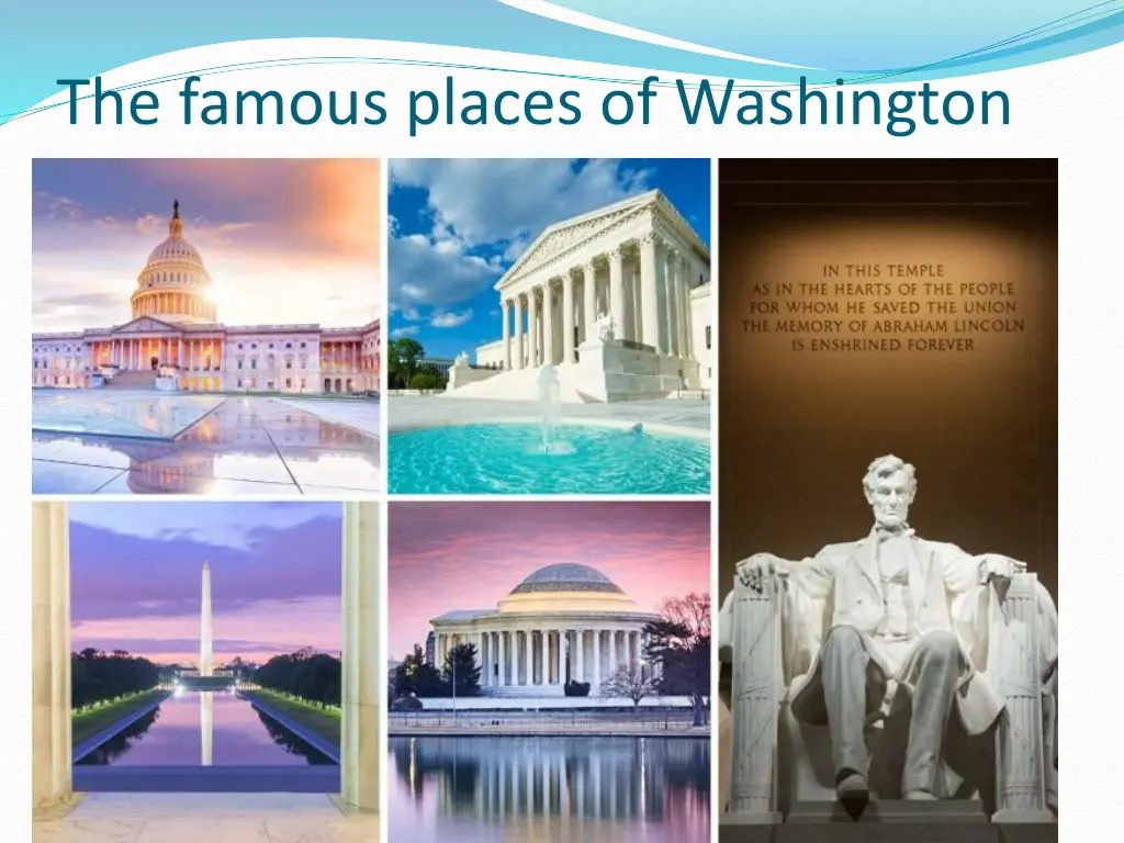 the famous places of washington d c