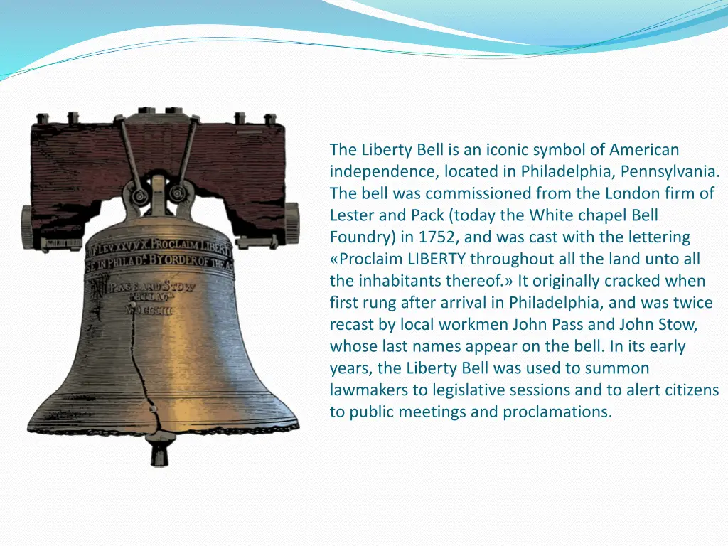 the liberty bell is an iconic symbol of american