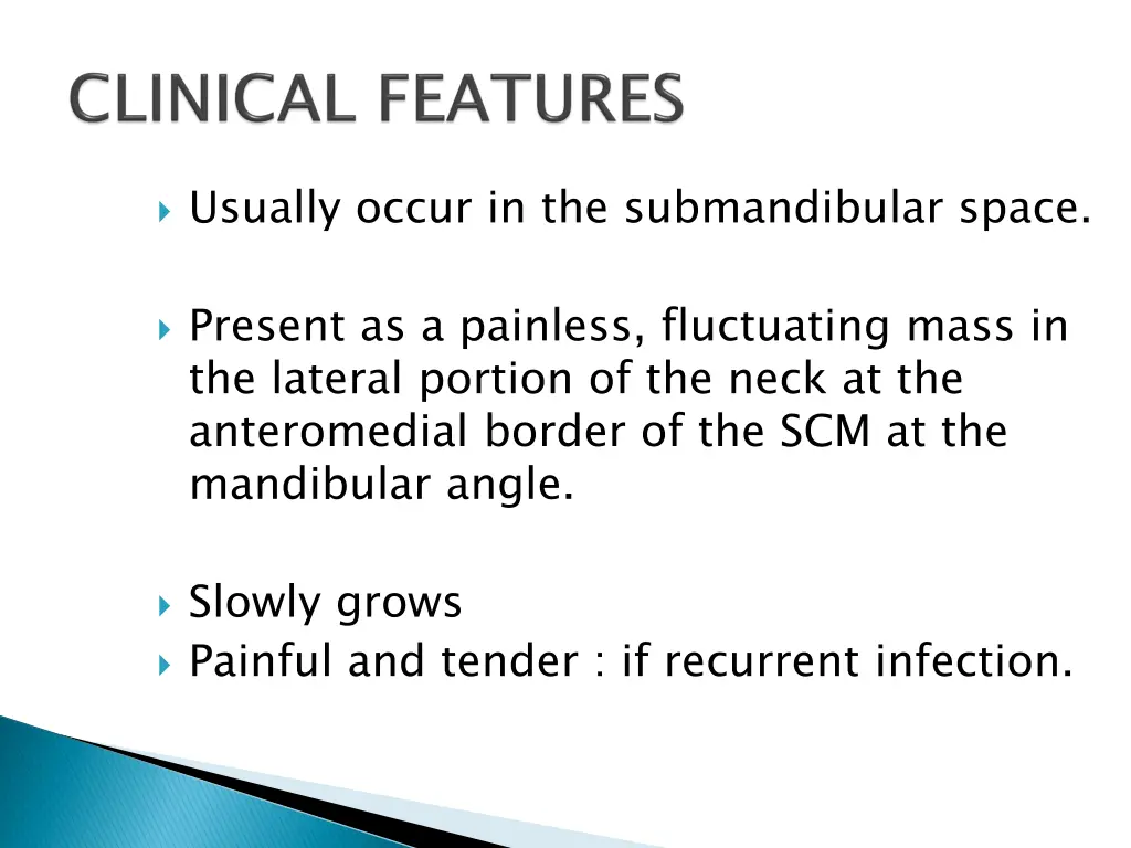 usually occur in the submandibular space