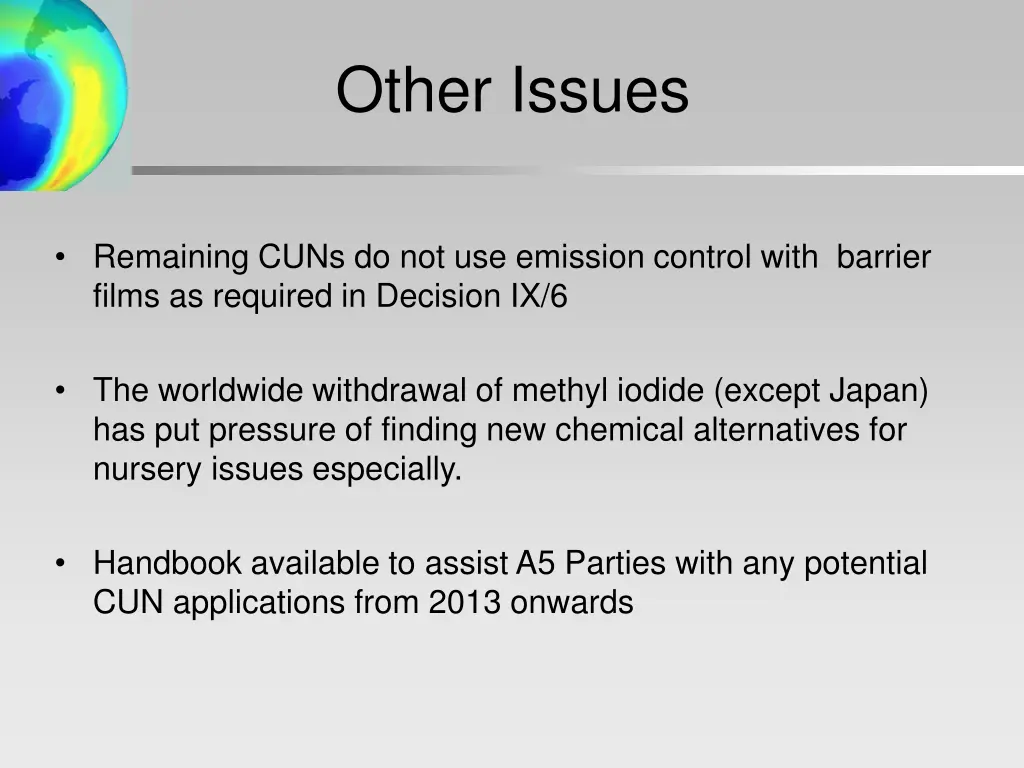 other issues