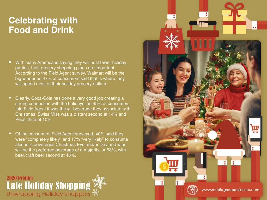 celebrating with food and drink