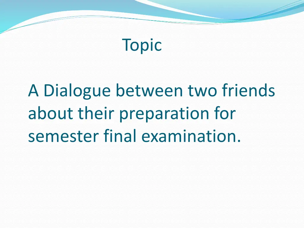 topic
