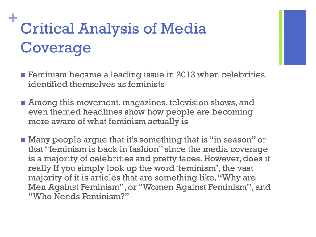 critical analysis of media coverage
