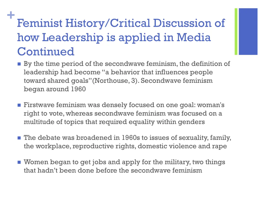 feminist history critical discussion