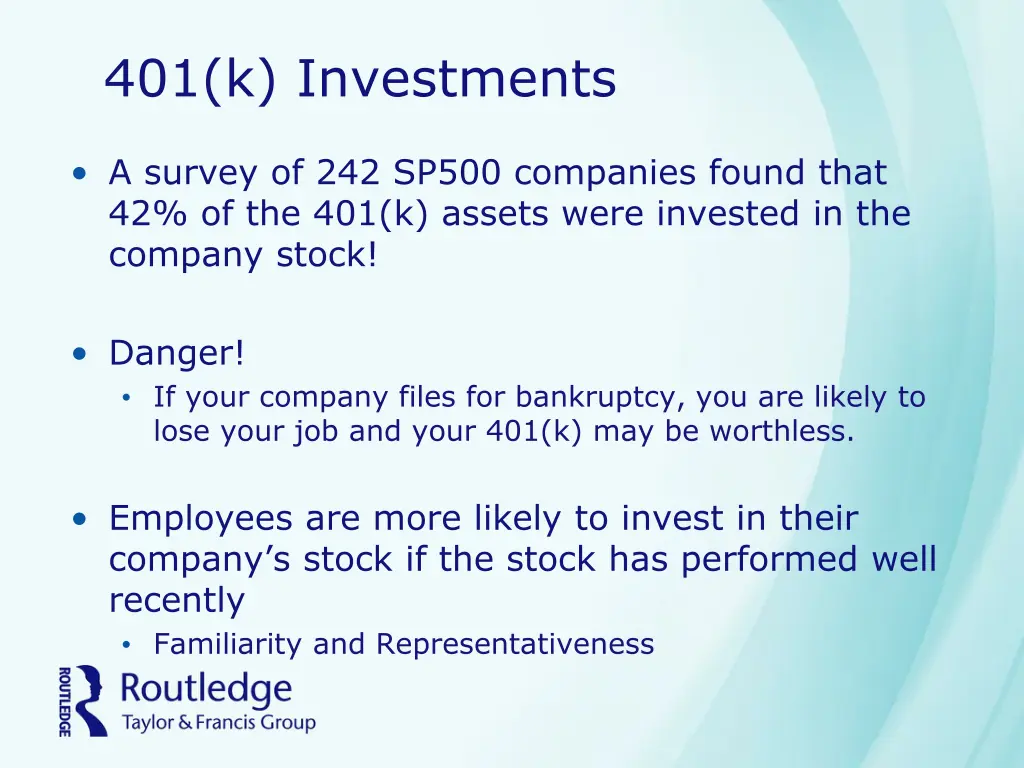 401 k investments