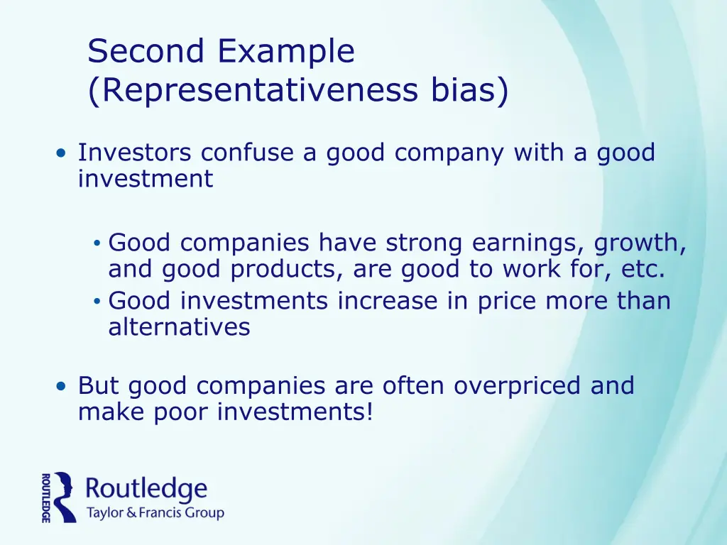 second example representativeness bias