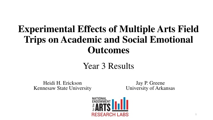 experimental effects of multiple arts field trips