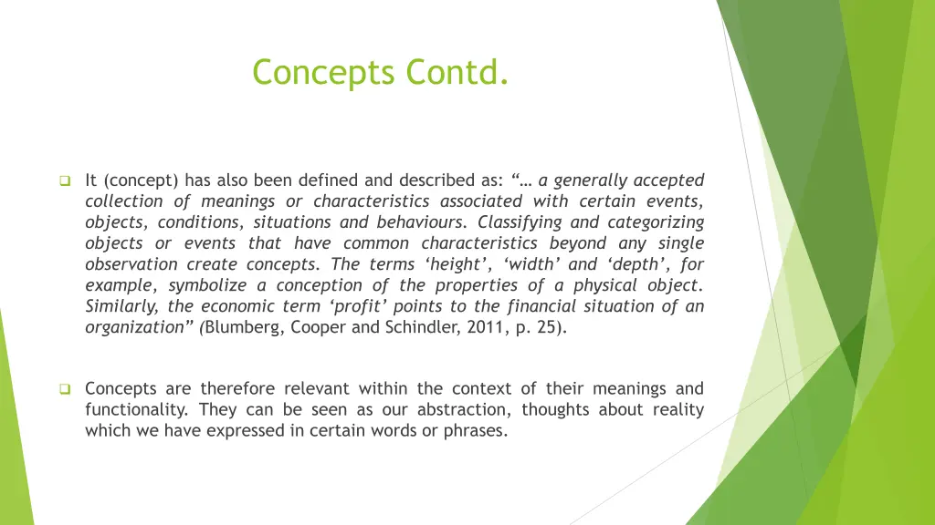 concepts contd