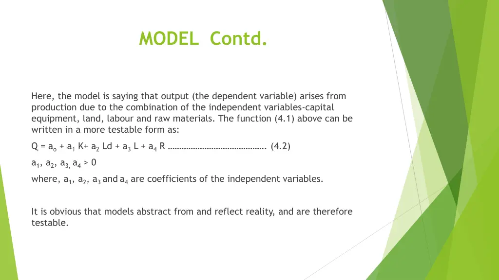 model contd 3