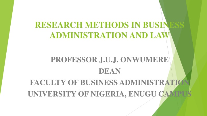 research methods in business administration