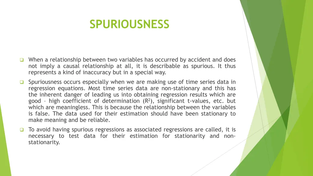 spuriousness