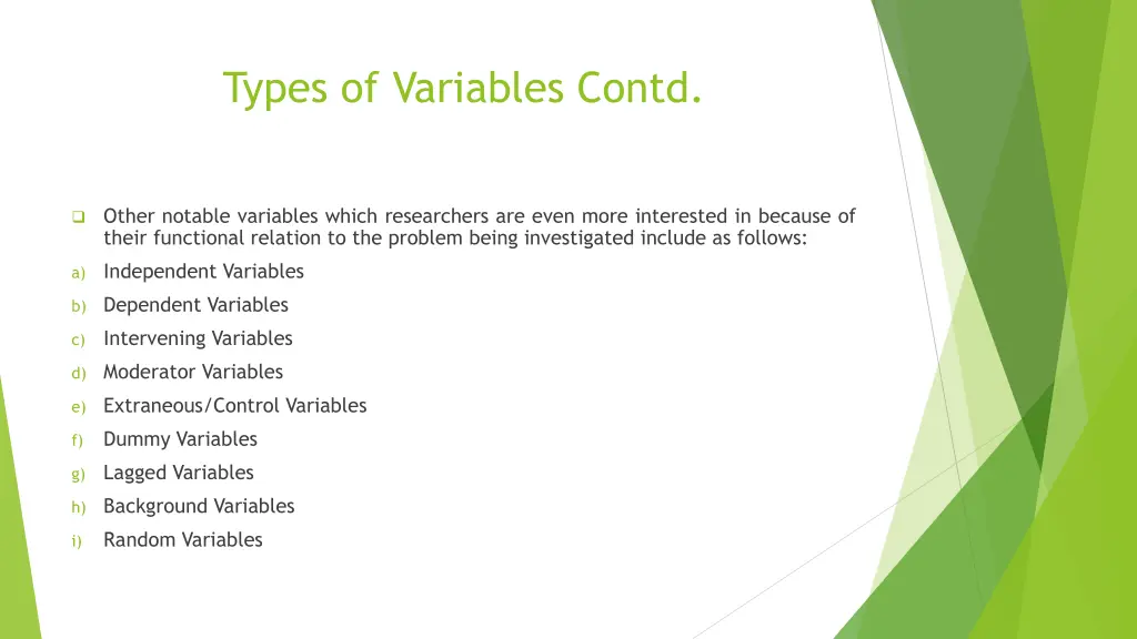 types of variables contd 1