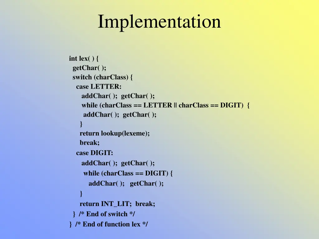 implementation