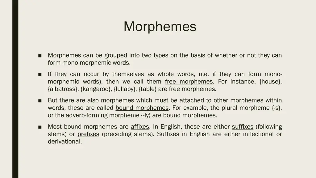morphemes 2