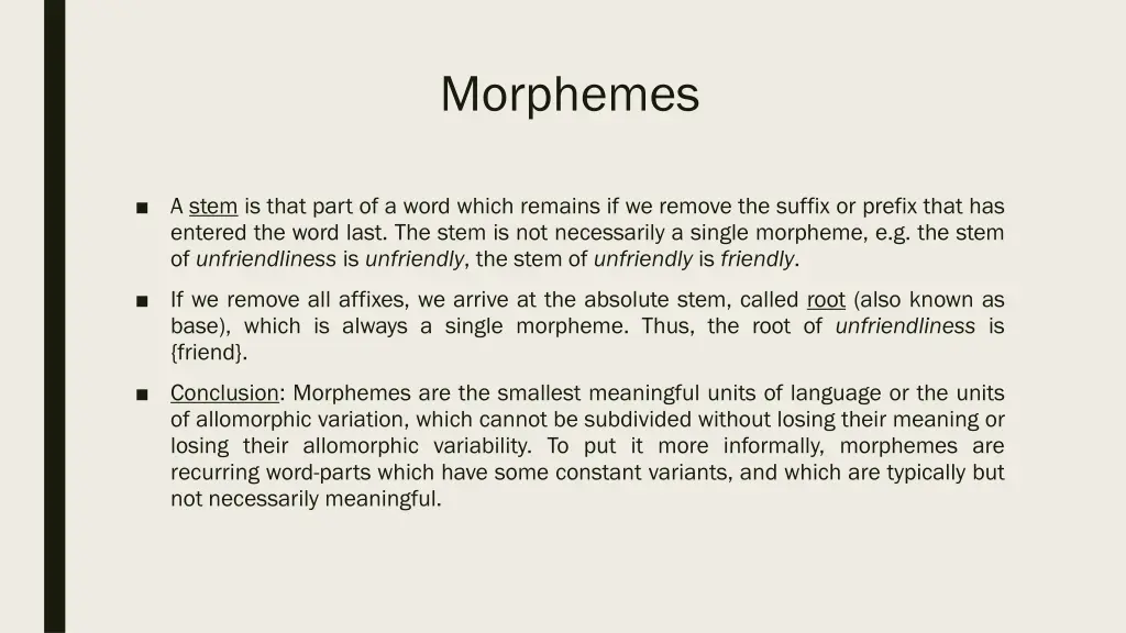 morphemes 3