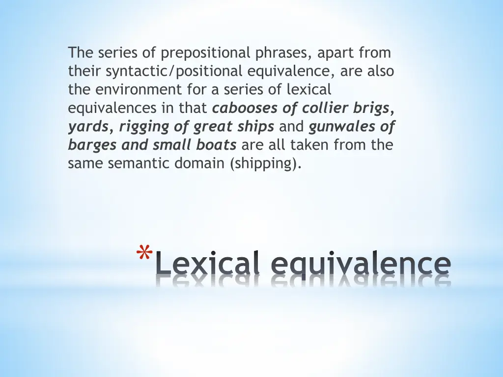 the series of prepositional phrases apart from