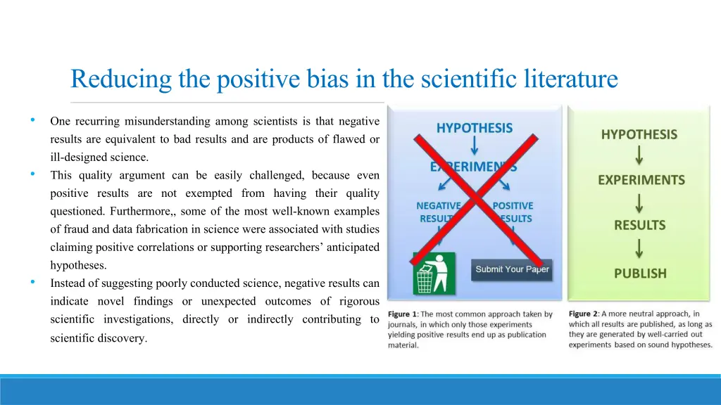 reducing the positive bias in the scientific
