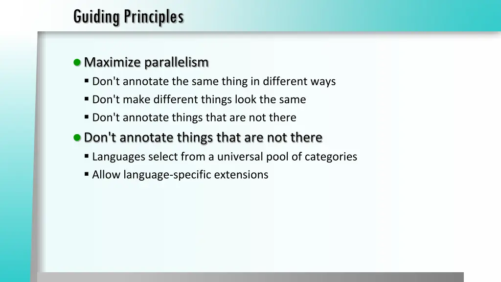 guiding principles