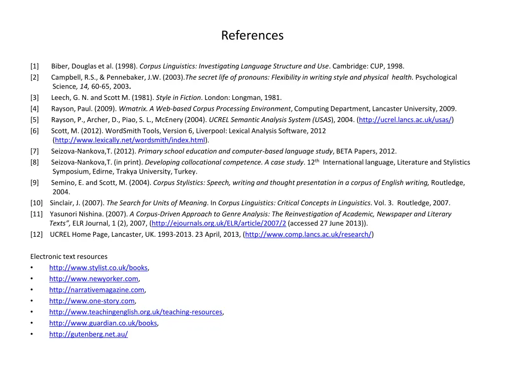 references