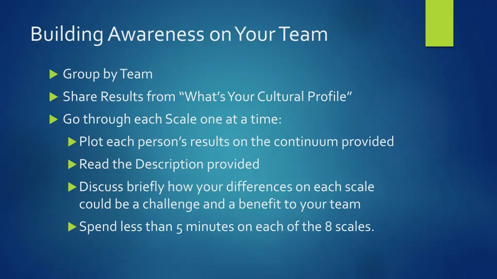building awareness on your team