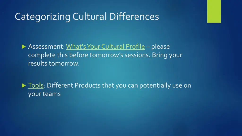 categorizing cultural differences 3