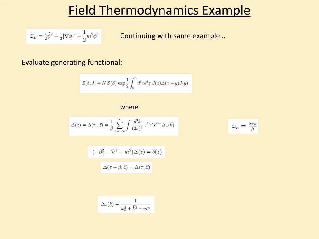 field thermodynamics example 3
