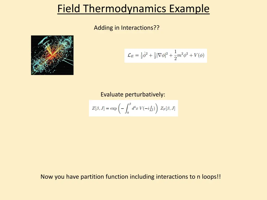 field thermodynamics example 5