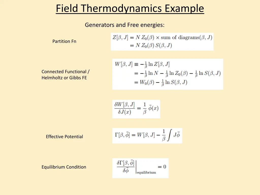 field thermodynamics example 7