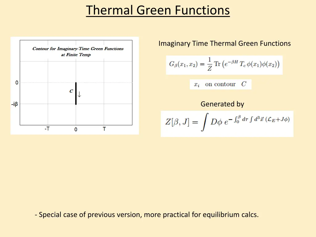 thermal green functions 1