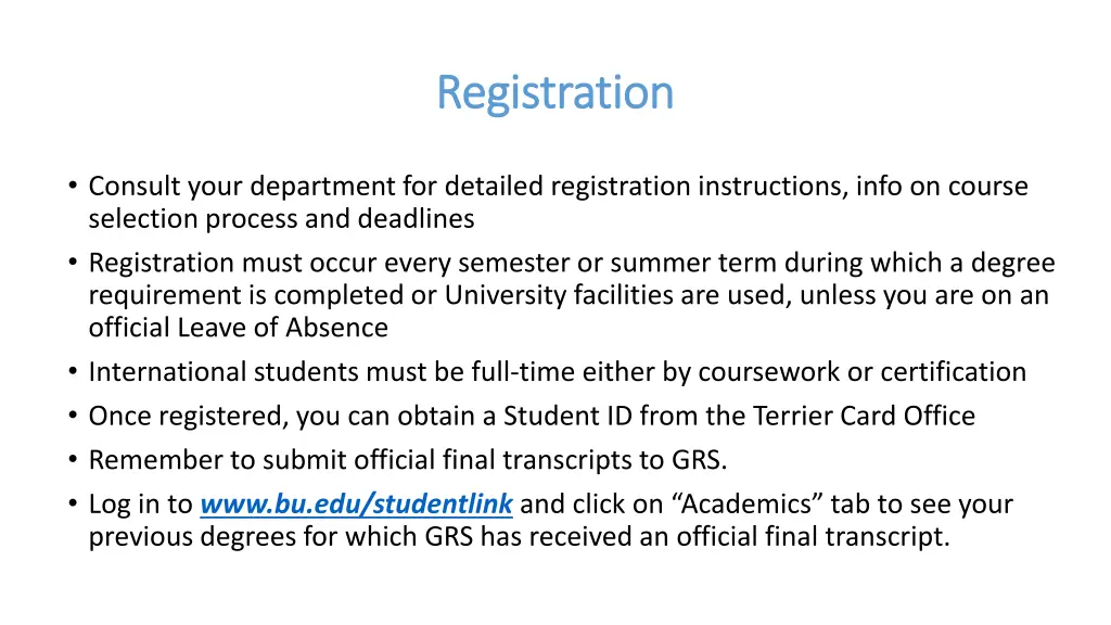 registration registration