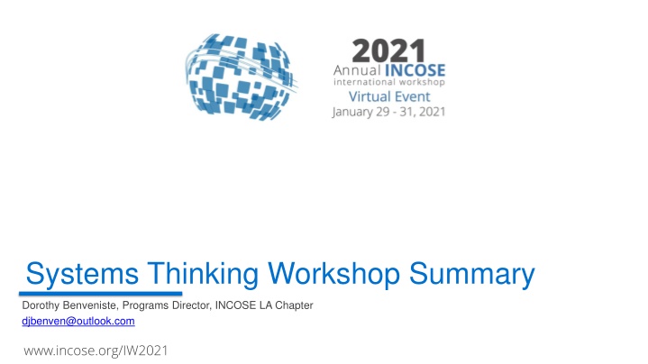 systems thinking workshop summary