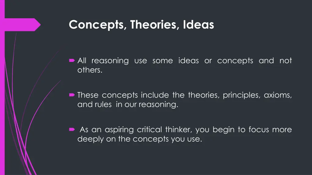concepts theories ideas
