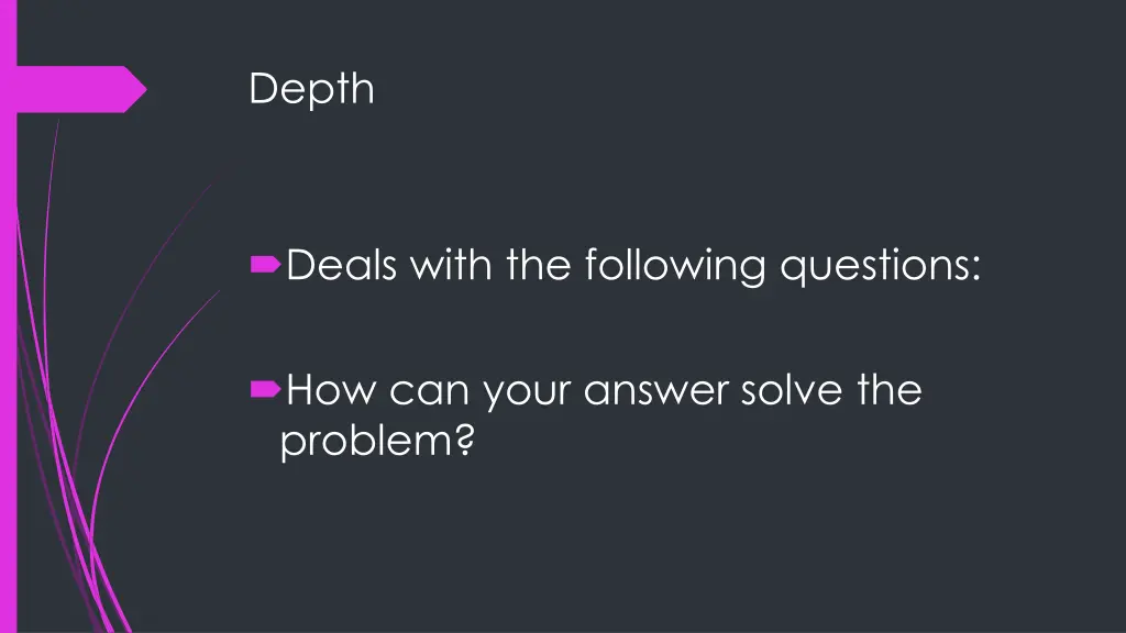 depth