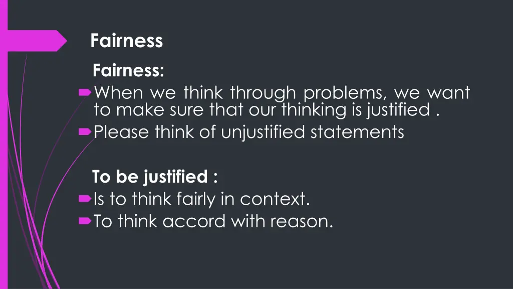 fairness fairness when we think through problems